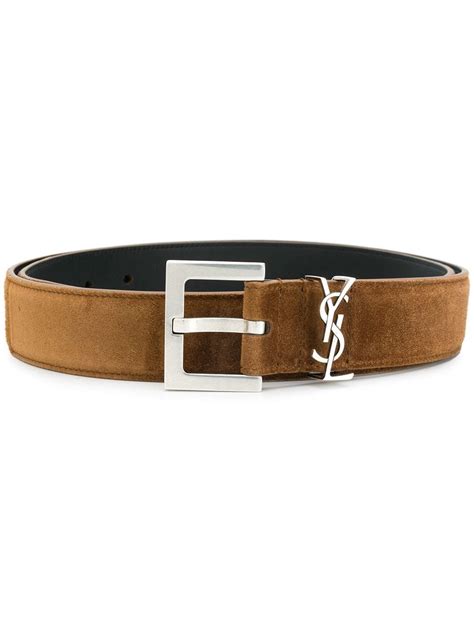 men ysl belts|saint laurent monogram suede belt.